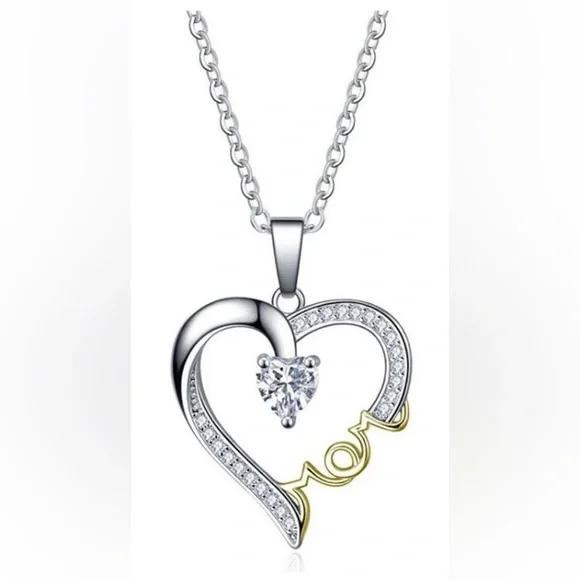 BUNDLE DEAL‼️ Grey Puff Sleeve Jersey Tee Size 14/16/Silver Mom Heart Pendant - Picture 5 of 5